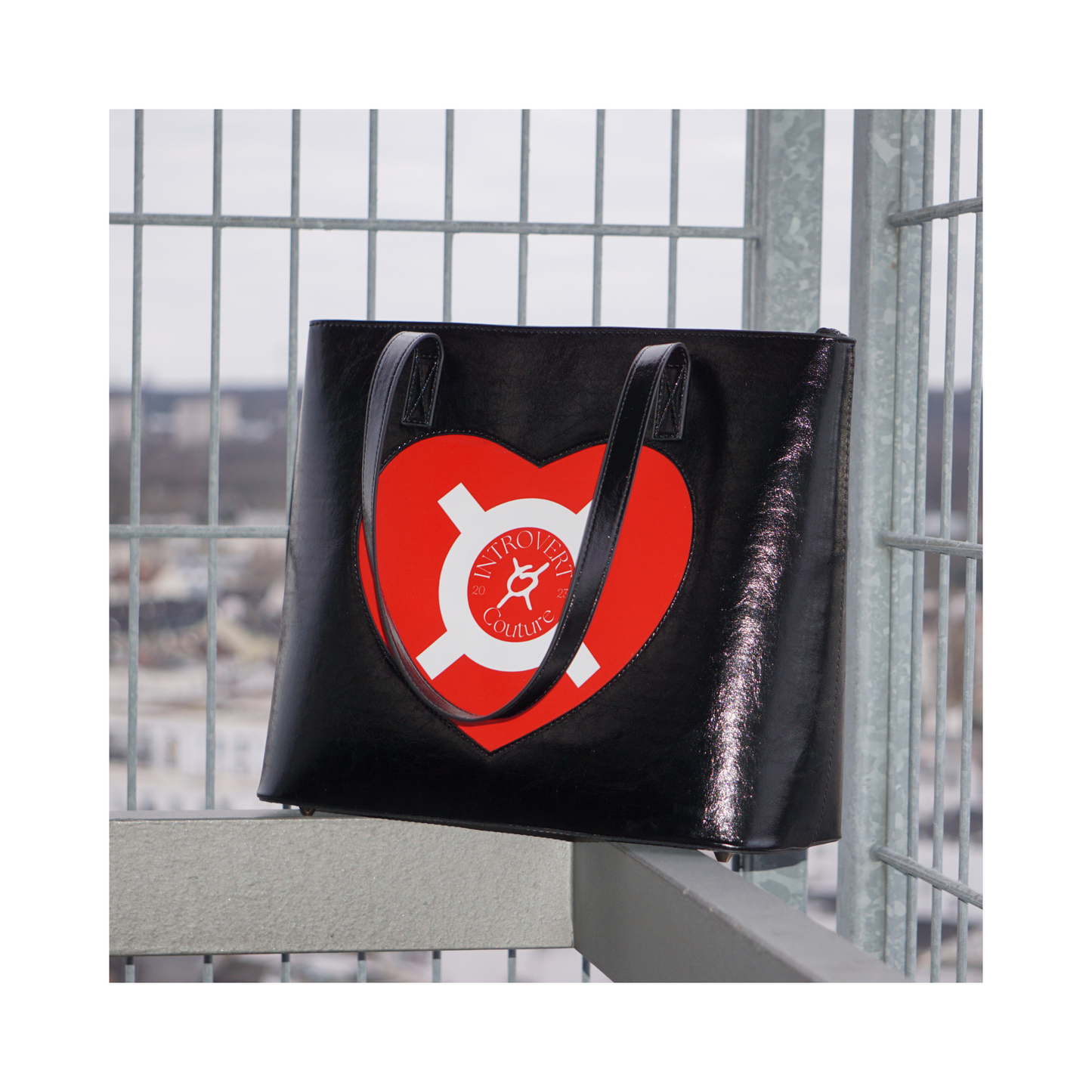 INTROVERT Couture - Heart Tote Bag 24