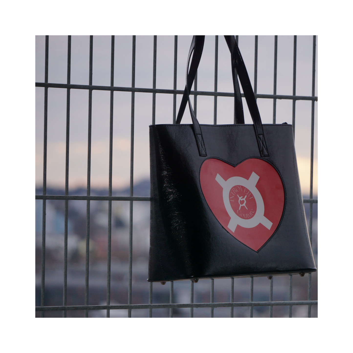 INTROVERT Couture - Heart Tote Bag 24
