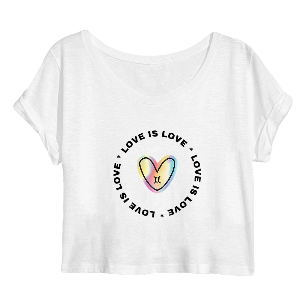 LOVE IS LOVE - Crop Top - PRIDE 24